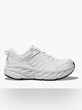 HOKA Bondi SR Womens 8.5 White Sneakers Comfort Walking Running Shoes